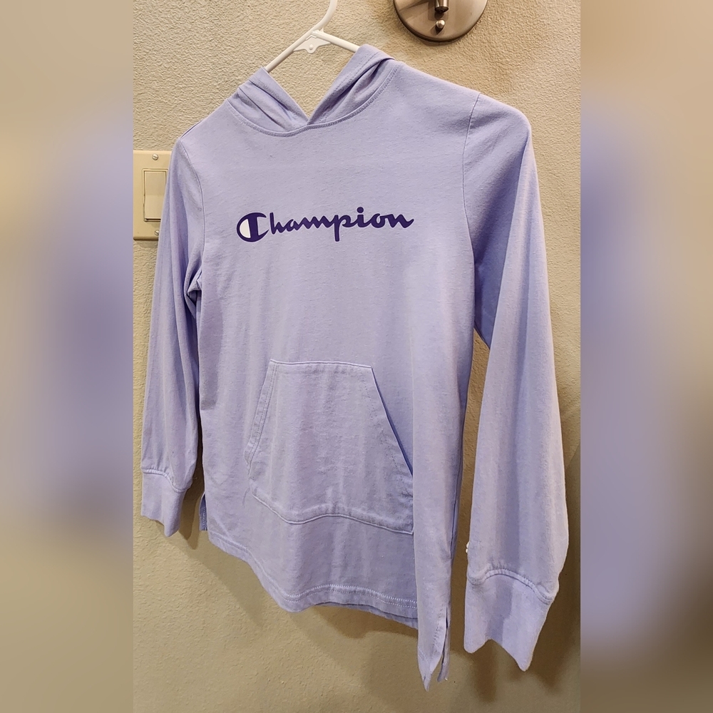 Champion Purple Hoodie Large